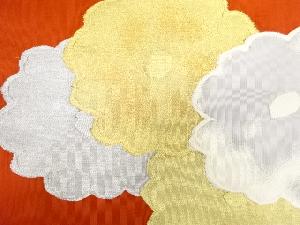 アンティーク　綴れ菊模様織り出し名古屋帯